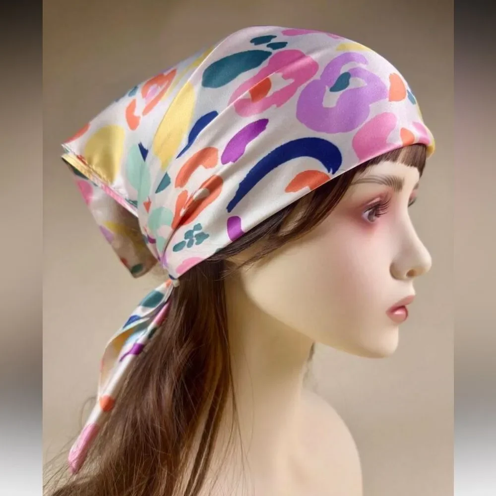 Colorful Abstract Print Scarf N1453